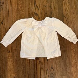 The Beaufort Bonnet Company White Kids' Bow Blouse